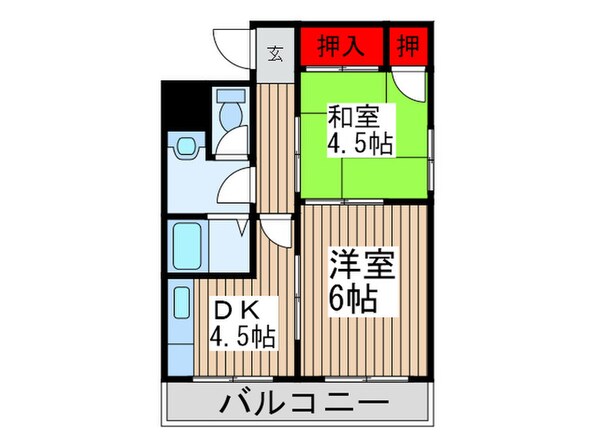 イトーピア平成の物件間取画像